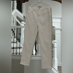 Madewell The Perfect Vintage Jean in White Tile, Size 28